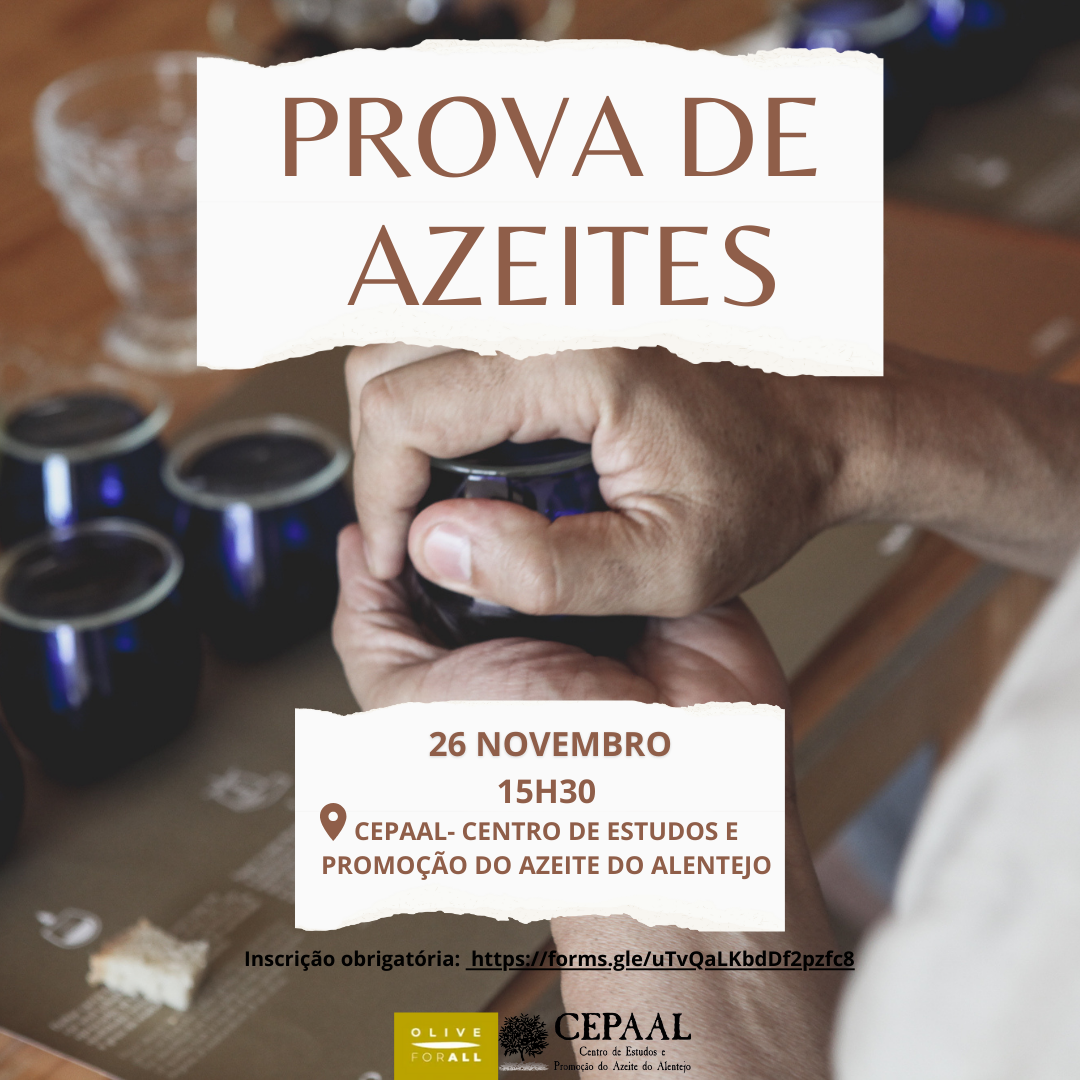 Cartaz de prova de azeites do CEPAAL