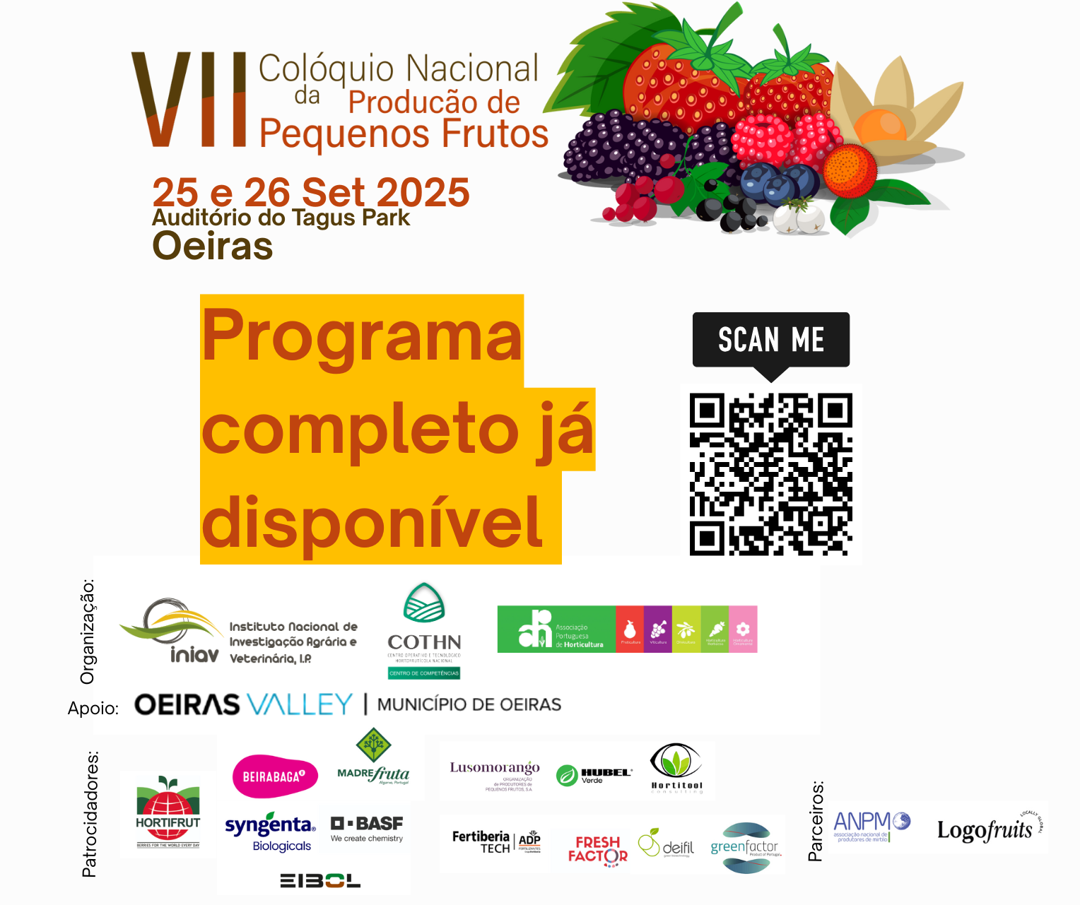 Colóquio Pequenos Frutos programa completo