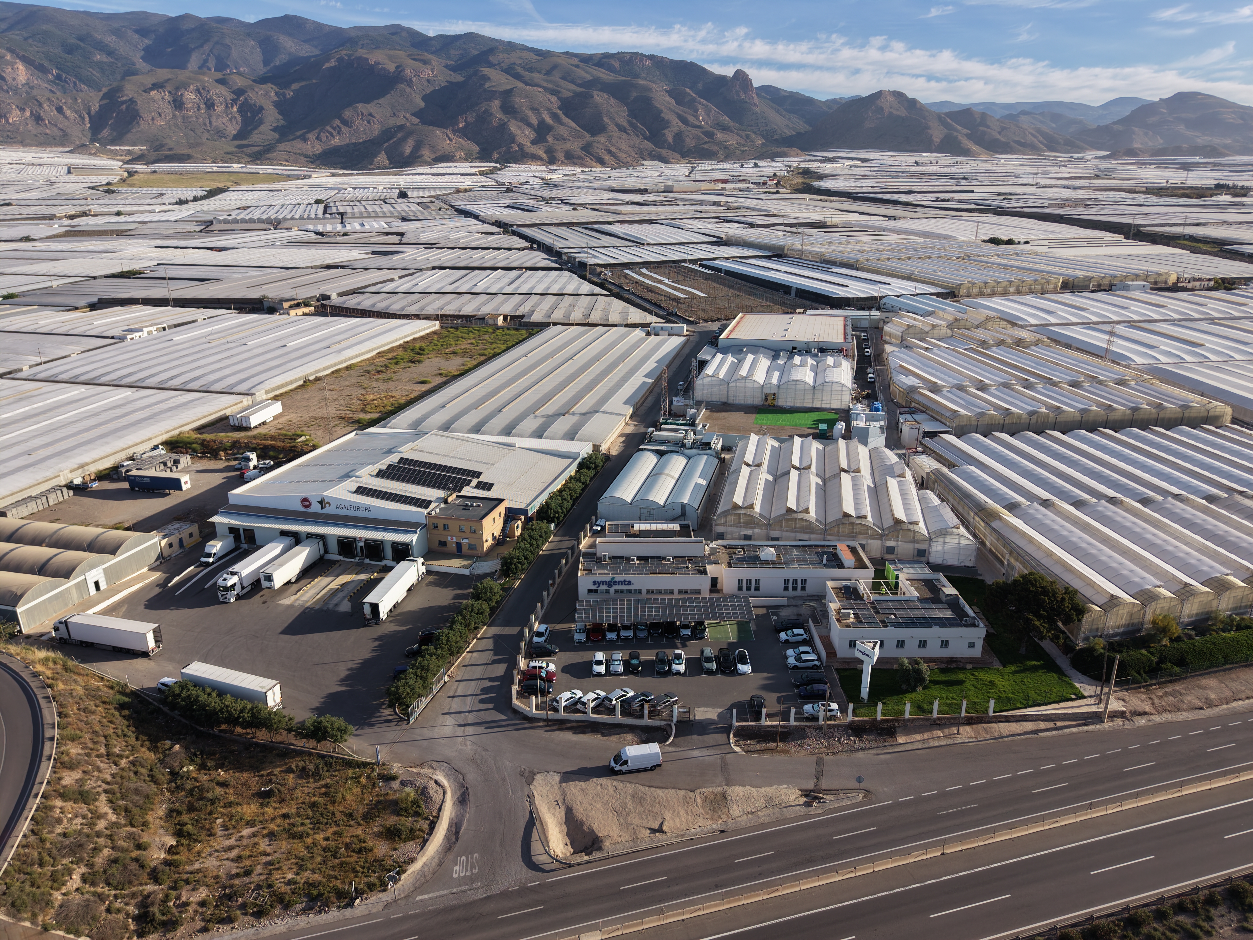 Novo Centro ID Syngenta Almeria vista aérea