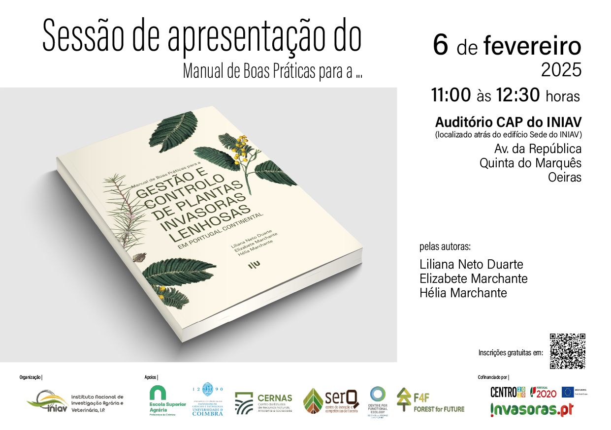 Sessao de apresentacao do Manual de Boas Praticas para a Gestao e Controlo de Plantas Invasoras Lenhosas em Portugal Continental