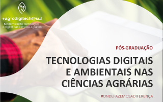 banner Pós Graduação em Tecnologias Digitais e Ambientais nas Ciências Agrárias newsletter